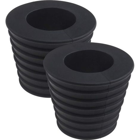 Deux cales coniques en caoutchouc pour supports de parasol, adaptées aux parasols de table de patio, 1,5 pouce/38 mm. (1/5)