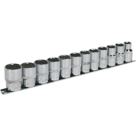 Sealey Premier Socket Set 1/2""Sq Drive 12-point 12pc AK2684