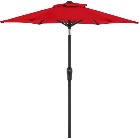 Doppler Mittelstockschirm "LIFE Lift" Ø180 cm, rot, Bezug aus 100% Polyester, Gestell aus Stahl und Aluminium, Gewicht 4 kg (1/5)