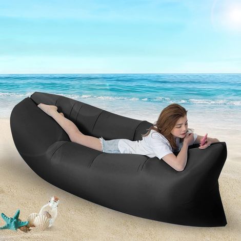 Filiyano – sac de transport – Canapé gonflable avec sac de transport, chaise de plage gonflable portable, fauteuil gonflable pliable, hamac gonflable (1/5)