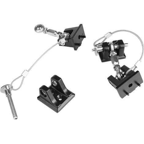 Verrou Antivol pour Capot Jeep Wrangler JK 2007-2017, Loqueteau de Sécurité avec Serrure, Kit de Verrouillage Anti-Vandalisme (1/5)