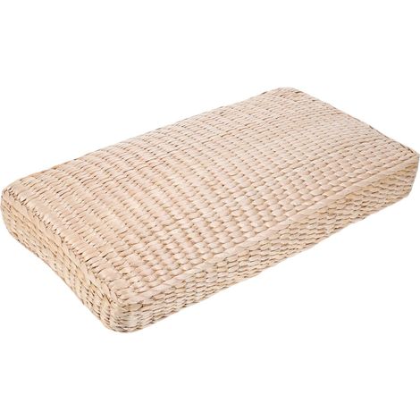 Oreiller Paille Tressée Naturel pour Sommeil Ergonomique pour Soutien Cervical sans Produits Chimiques Confortable et Adapté Maison et (1/5)