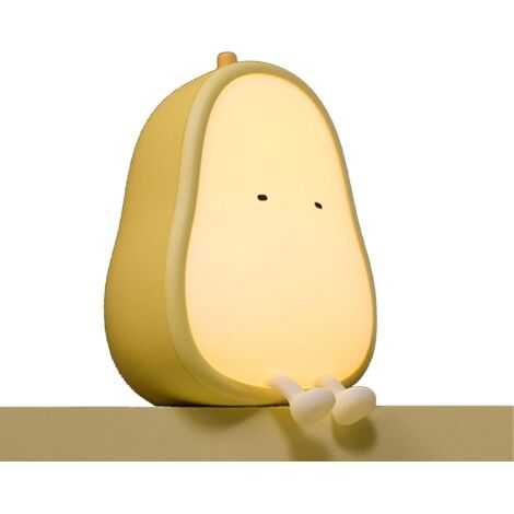 QORVA-Lampe de nuit pour bébé "poire", lampe pour enfants réglable, lampes pour enfants à piles rechargeables, autonomie de 120 heures. (1/5)