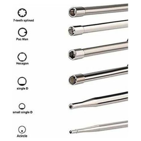 Tournevis Carburateur - Kit Réglage Moteur 2 Temps - Pour Tondeuses Tronçonneuses - 12 Pièces (1/5)