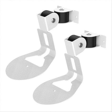 Set mit 2 Wandhalterungen für Era 100 Wireless-Lautsprecher, weiße Metall-Wandhalterung, platzsparend für das vernetzte Zuhause. (1/5)
