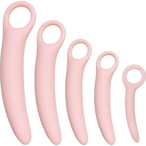 Ensemble de 5 dilatateurs musculaires du plancher pelvien en silicone, masseur pelvien pour femmes, appareil de musculation et de renforcement du plancher pelvien.