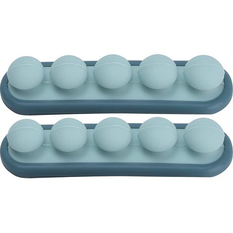 BRAVIX 2 Pièces Organisateur de Câbles Clips Gestion des Câbles Support de Cordon Auto-adhésif Silicone Porte-fils pour Organiser le Câble de Charge USB Cordon D'alimentation[Bleu foncé + bleu clair] (1/5)