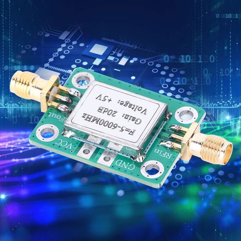 HF-Signalmodul, Mittelleistungsverstärker, Ultrabreitband 5 MHz–6 GHz, 20 dB Verstärkung, elektronische Bauteile (1/5)