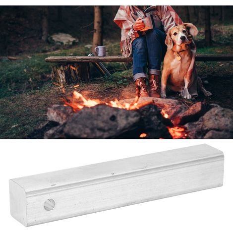 Kit d'allumage pour feu en camping sauvage : tige de magnésium carrée (17,5 x 17,5 x 101 mm), outil pour le chauffage. (1/5)