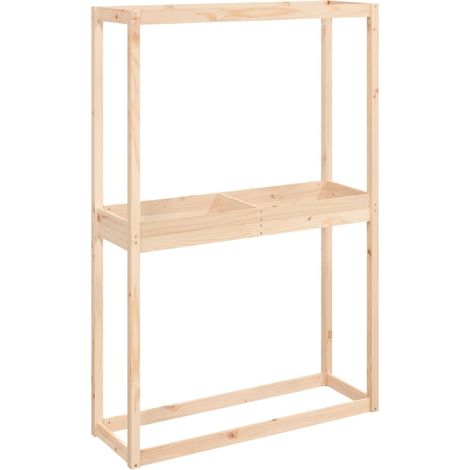 Porte-pneus 120x40x180 cm Bois de pin massif (1/5)