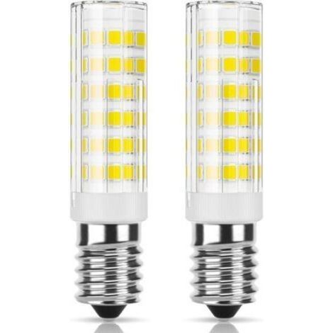 E14 LED-Lampe für Dunstabzugshauben, 5 W (entspricht 50 W Halogen), Kaltweiß (6000 K), 550 lm, kleine Schraubfassung für Dunstabzugshauben und Kühlschränke, nicht dimmbar, 2 Stück (1/5)