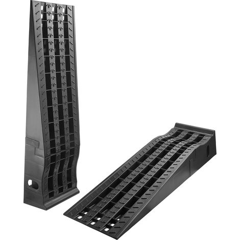 VEVOR Rampas para Coche, Portátiles y Planas, para Mantenimiento de Garajes, Cambio de Aceite y Reparación de Camiones, Capacidad de Carga 1474 kg, Ayuda para Carga, 1335 x 380 x 210 mm, 2 uds (1/5)