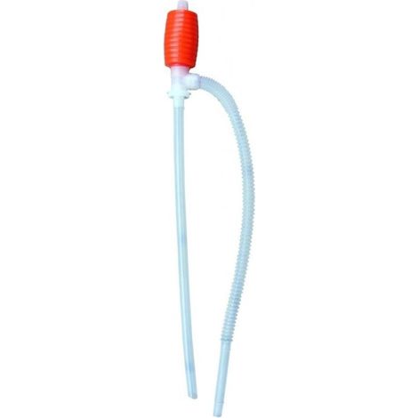 Pompe manuelle polyvalente - 1 unité - Plastique robuste - Transfert sécurisé de liquides - Poêle à pétrole et aquarium - Compacte
