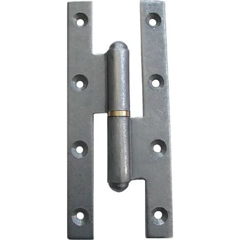 Paumelle renforcée acier Brut bouts carrés- FAURE et Fils - 110 x 55 mm - Droite