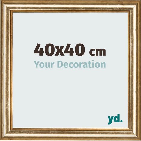 yd. - Cadre photo 40x40 - Or Antique - MDF - Lazio