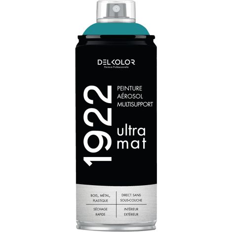 Delkolor 1922 peinture multi-support aérosol mat 400 ml  Couleur: TURQUOISE (1/2)