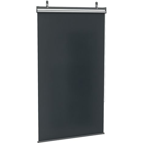 Store Eldovino Extérieur Vertical Manuel Rétractable Gris Ombre Terrasse Balcon (1/5)