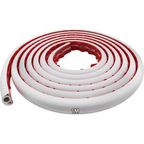 1 x 1 m flexible, selbstklebende PVC-Bodenkabelrinne zum Schutz von Kabeln im Büro oder Zuhause (1/5)