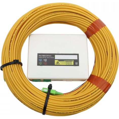 Repartidor PAU fibra óptica 4S+ 2 fibras Dca 40m preconectorizado en un extremo (incluye adaptadores "SC/ APC" hembra -hembra) (1/2)