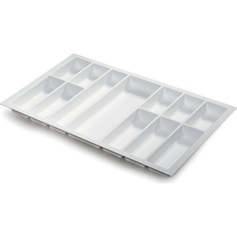 Classico Besteckkasten 822x474mm weiß strukturiert SANS MARQUE