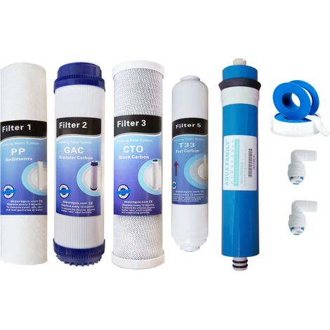 Offerta. Ricambi osmosi inversa e membrana compatibile AQUAWATER