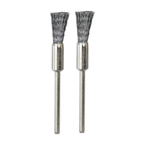 PROXXON 28951 2 BROSSES PINCEAU ACIER (1/2)