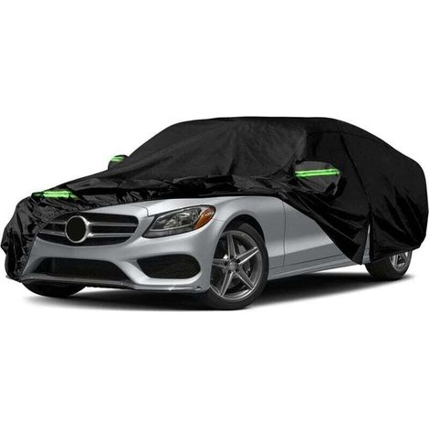 Bâche Voiture Étanche Compatible avec Mercedes-Benz Classe C W204 W205 W206 2008-2024, Housse de Protection Voiture Extérieur Respirante Contre Pluie Soleil Poussière (1/4)