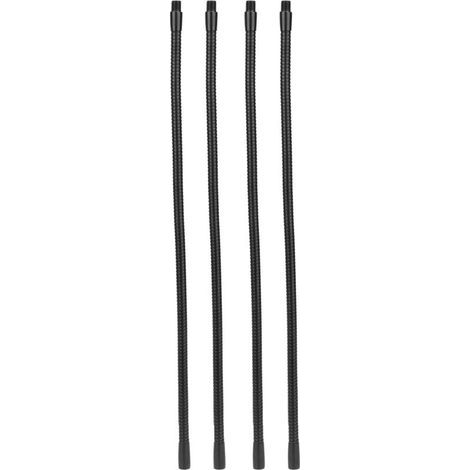 Tuyau de lampe à col de cygne en aluminium, calibre 10mm, Flexible, pour lampe de Table et de bureau, raccords d'éclairage 45cm, 4 pièces (1/5)