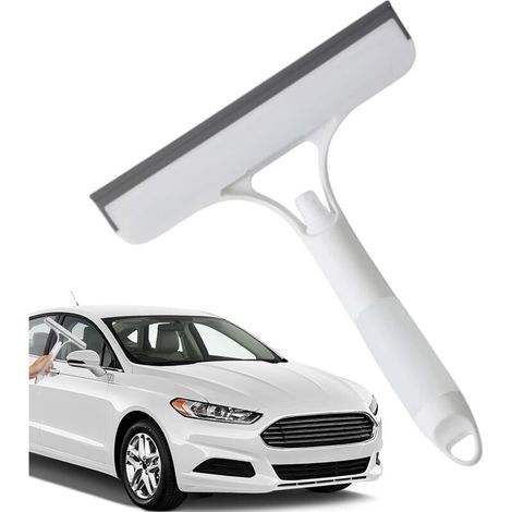 Branche de fenêtre, raclette de salle de bain, nettoyeur à main avec poignée de poignée large et confortable, outil de nettoyage portable avec accessoire de pulvérisateur à brouillard, pour fenêtre en