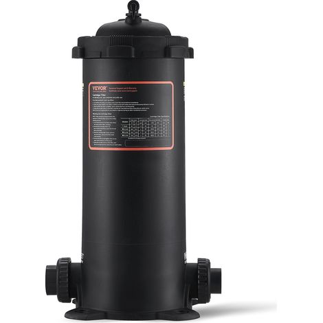 VEVOR Filtro a Cartuccia per Piscine, Sistema di Filtraggio per Piscine Interrate da 4,6 m² con Filtro Anti-perdita per Filtraggio di SPA Piscine Gonfiabili