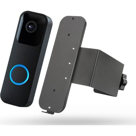 Soporte para timbre, soporte para timbre de seguridad, soporte para cámara con timbre sin taladros (adecuado para puertas de apartamentos Blink), soporte para timbre con video