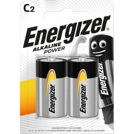 Energizer PILA ALCALINA SERIE ALKALINE POWER MEZZA TORCIA 1,5V 2 PZ. 6.00 confezioni