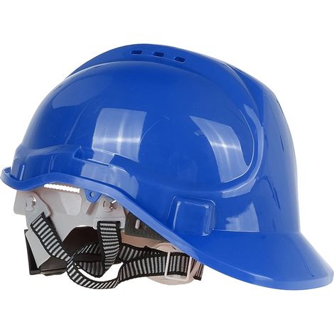 Casque de sécurité de chantier réglable - bleu (50)