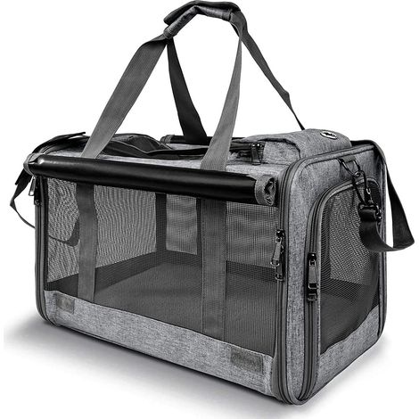 APEX Pet Carrier for Large Cats, Soft-Sided Cat Carrier for Medium Big Cats and Puppy up to 20lbs, Washable Dog Carrier Privacy Protection for Home Outdoor Travel (1/5)