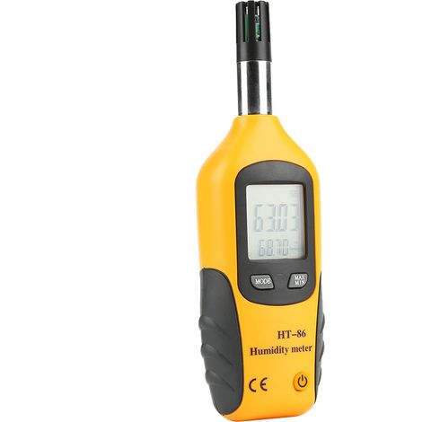 Eosnow Digitaler Psychrometer Thermo-Hygrometer, Daten halten Funktion LCD Backlight Double Display Feuchtigkeitsmessgerät für die Landwirtschaftsmeteorologische Branche