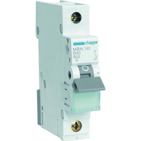 Hager Leitungsschutzschalter 1pol. B-40A, 6kA MBN140 (1/5)