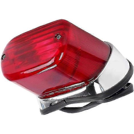 Luz trasera de freno para motocicleta, ABS, roja, intermitente trasero para motocicleta, lámpara de parada para Virago XV250 XV400 ()
