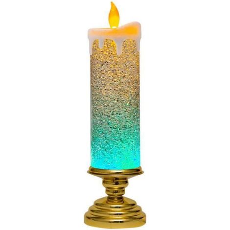 Bougie de Noël à LED - Changement de couleur - Sans flamme - Rechargeable par USB - Pour Noël, Fête, Sapin de Noël, Mariage (1/3)