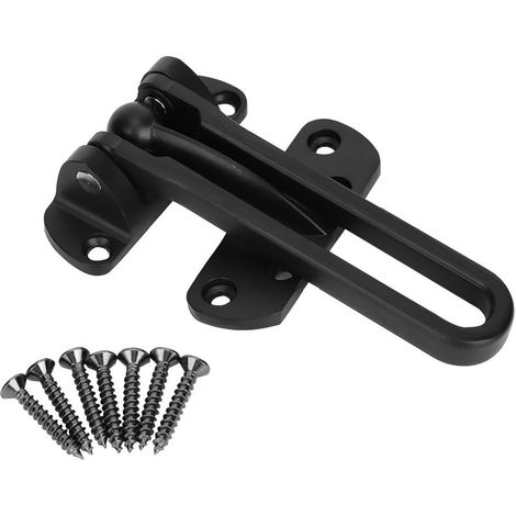 Serrure de sécurité antivol en acier inoxydable pour porte d'entrée - Noir mat (1/5)
