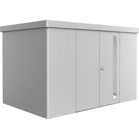 Casetta Neo 2D a doppia porta, argento metallico (1/5)