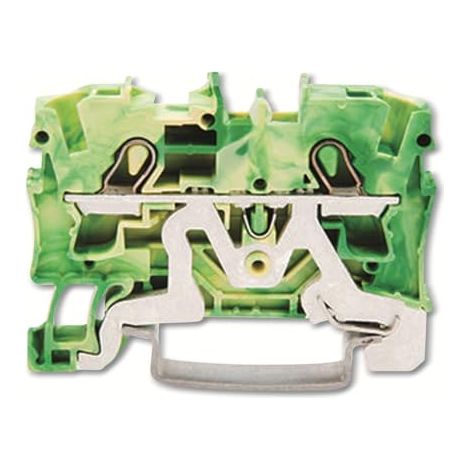 Conector de barra colectora de protección de 2 hilos, 4 mm², amarillo-verde, 2004-1207 topjobs