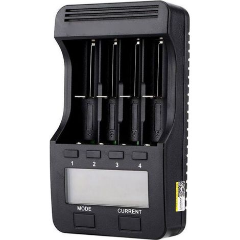 Liitokala Lii500 Chargeur de batterie intelligent avec 4 emplacements de batterie, écran LCD pour batterie rechargeable NiMh N (1/5)