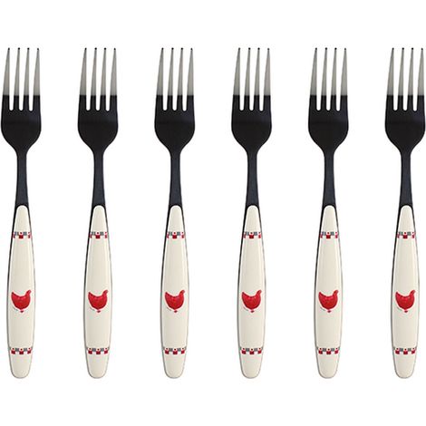 Lot de 6 fourchettes 21cm, GALLINA