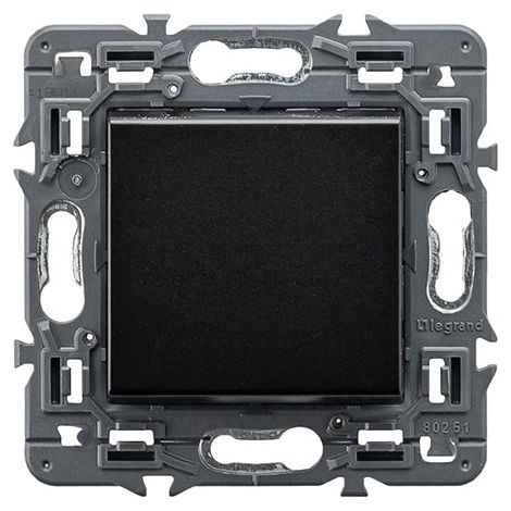 Pulsador neutro VALENA NEXT 1P 6A dark LEGRAND 741450 (1/2)