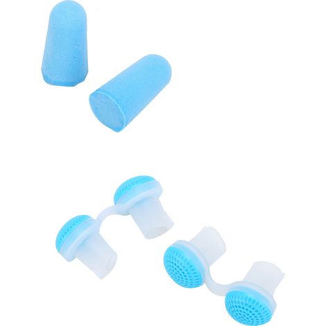 Lot anti-ronflement purificateur d'air portable, traitement ronflement, outil nasal avec bouchons d'oreilles, ensemble bien-être pour sommeil sain, dispositif de soin respiratoire. (1/5)
