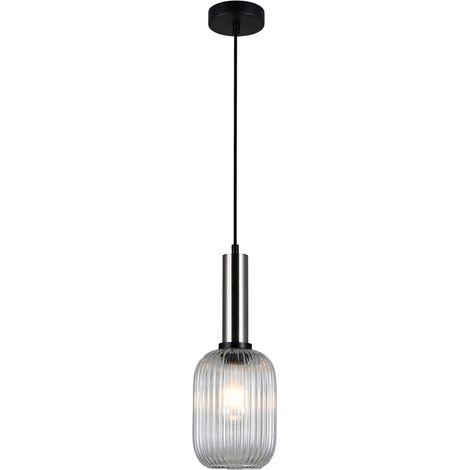 Lampada a sospensione Italux Antiola nichel Ø15 E27 (1/3)