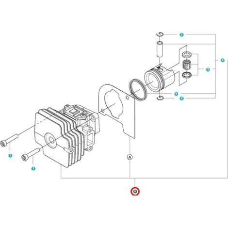KIT CYLINDRE COMPLET 546057601 HUSQVARNA ORIGINE