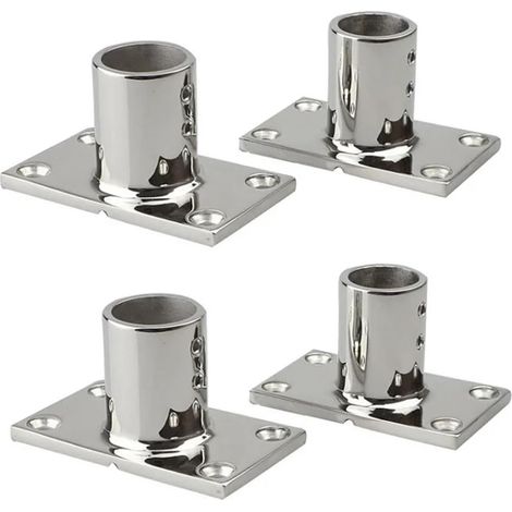 Bases de Rail de Main Courante carrées en Acier Inoxydable 316 à 90 degrés, Supports de Montage de Rail de Yacht de Bateau Marin de 22mm 25mm(25mm-90 Degree-2pcs) (1/5)