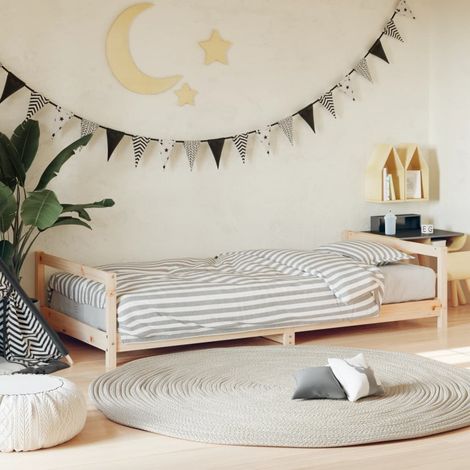 Cadre de lit pour enfant 90x190 cm Bois de pin massif vidaXL (1/6)