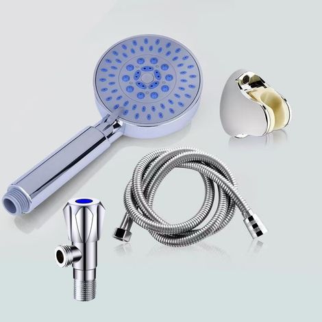 Eckventil aus Edelstahl 304, 4-Punkt-Warm- und Kaltwasseranschluss für den Haushalt, ein Zulauf, zwei Auslässe, Absperrventil für Dusch- und Warmwasserbereiter – galvanisiertes Eckventil-Set für Dusch